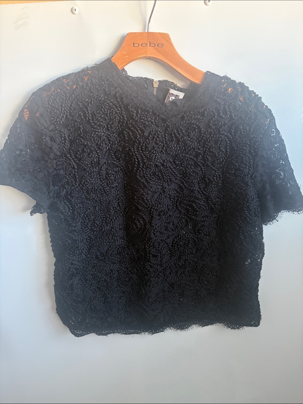 Anne Klein Elegant Black Lace Women's Top - Picture 2 of 12